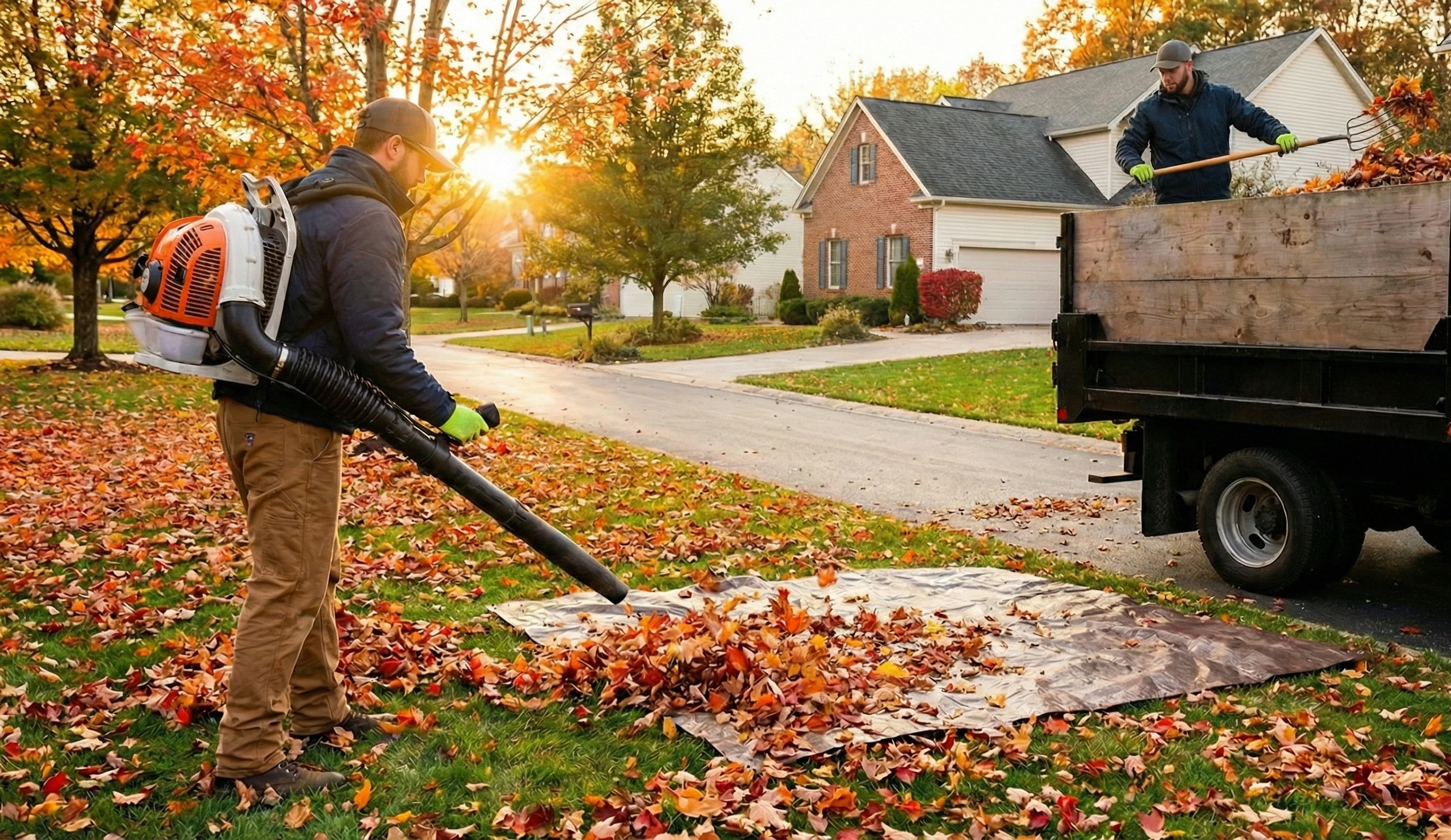 Seasonal cleanup services